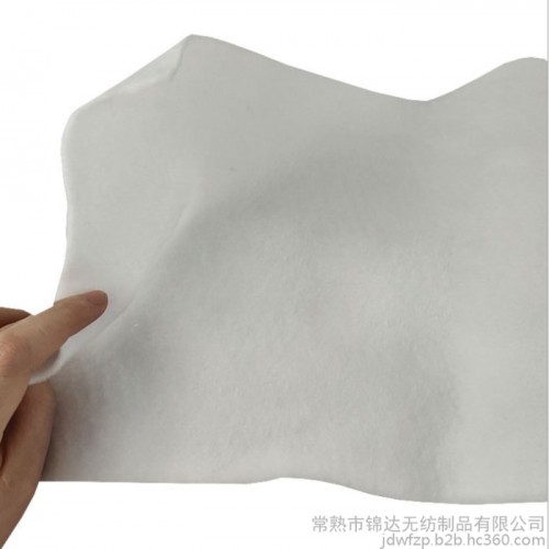 白色涤纶针刺棉 用于杯型口罩热压定型棉图3