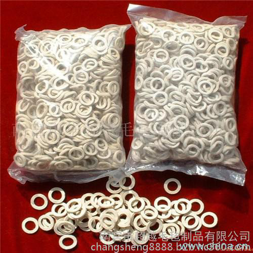供应超越羊毛毡筒 毛毡圈 毛毡垫 异形垫 缓冲垫 o型垫 加厚工业涤纶垫 工业涤纶条图6