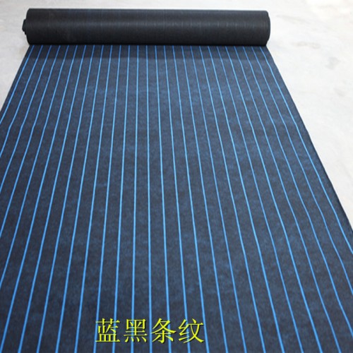 双条纹地毯 【涤纶红色条纹地毯】 黑灰色双条纹地毯图3