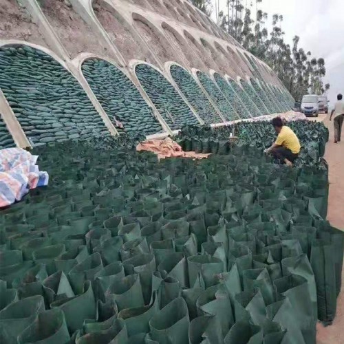 鑫宇 绿化河道护坡生态袋 绿色抗紫外线涤纶植生袋 生态袋图2