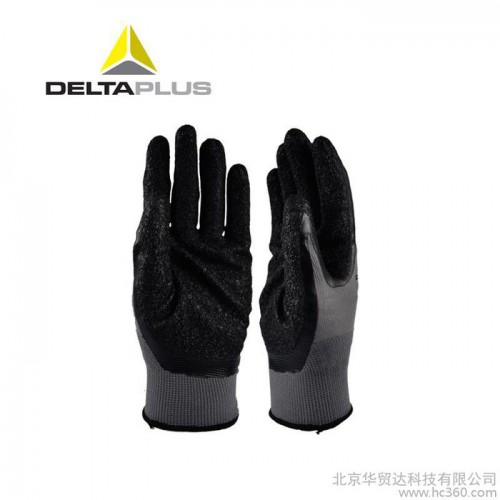 代尔塔 201630 乳胶 涤纶 透气 耐磨 抗撕裂 弹性 手套 工业
