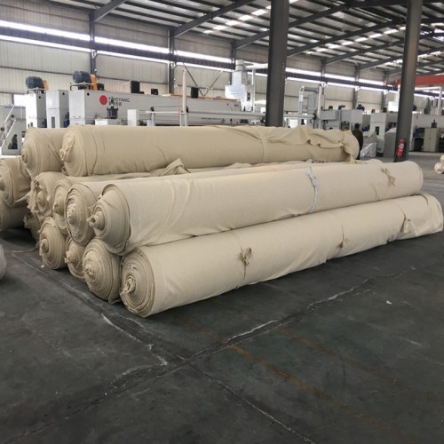 厂家生产 白色无纺土工布 涤纶长短丝公路养护防水土工布图7
