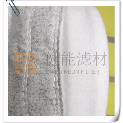 健能滤材 防静电布袋 混合布袋 除尘布袋涤纶针刺毡集成布袋 ** 滤布袋 除尘布袋 常温高温针刺毡除尘布袋 除尘袋图3