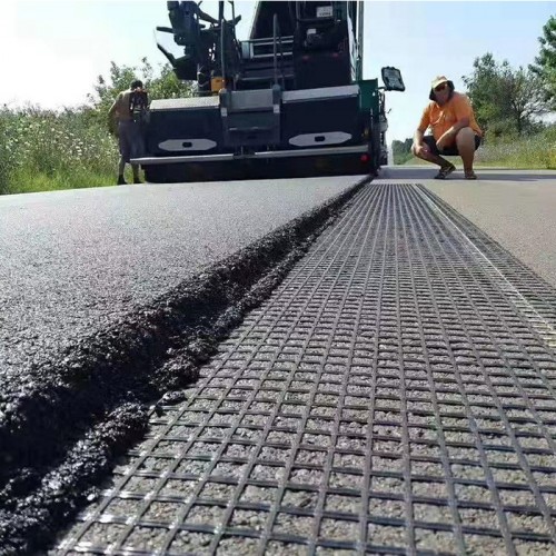 广东出售 自粘式土工格栅玻纤双向塑料钢塑涤纶经编土工格栅公路用沥青路面图8