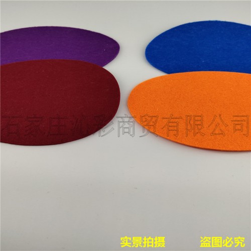 供应彩色软身戟绒布 涤纶毛毡布 针刺无纺布 毛毡手袋包 激光切割工艺品图2