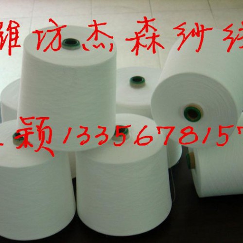 潍坊杰森纱线厂供应涤纶阻燃纱6支8支10支阻燃涤纶纱，防火涤纶纱，纯涤纶阻燃纱，全涤纶阻燃纱图1