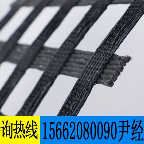 路德材料厂经编涤纶土工格栅厂价 经编涤纶土工格栅作用图1