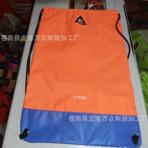 厂家定做防水210d涤纶尼龙束口袋 涤纶抽绳背包袋  尼龙双肩背包图2