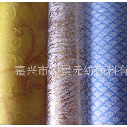 涤纶浸渍印花无纺布.清洁布