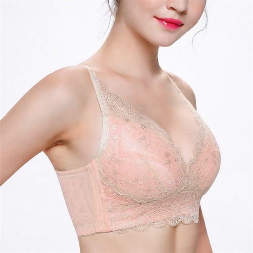 ** 蕾丝交叉款孕妇内衣 纯棉BCD薄杯直扳无钢圈哺乳文胸图2