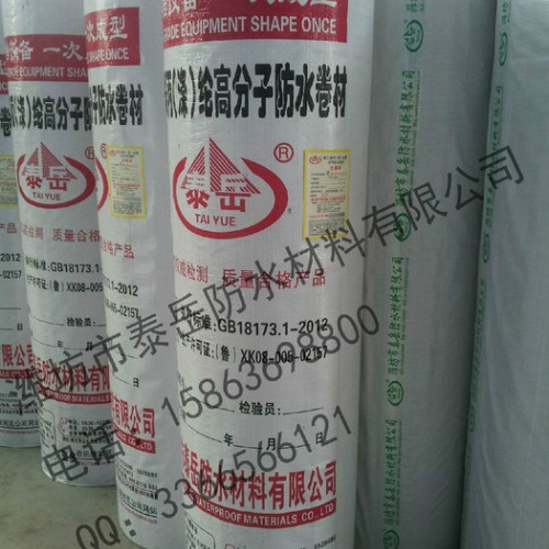 寿光厂家供应0.8MM聚乙烯涤纶高分子防水卷材图2
