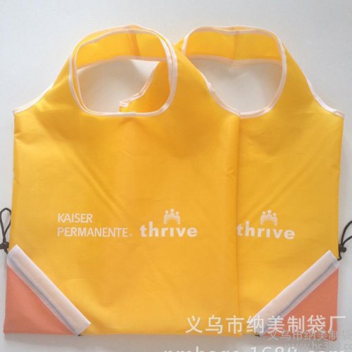 rpet涤纶折叠购物袋 超市190环保胡萝卜造型蔬果背心袋图2