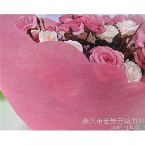 涤纶浸渍彩色无纺布.鲜花.礼品包装材料无纺布卷图2