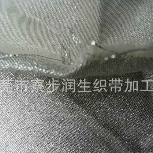 润生140mm超宽间金丝\银丝\彩金涤纶带