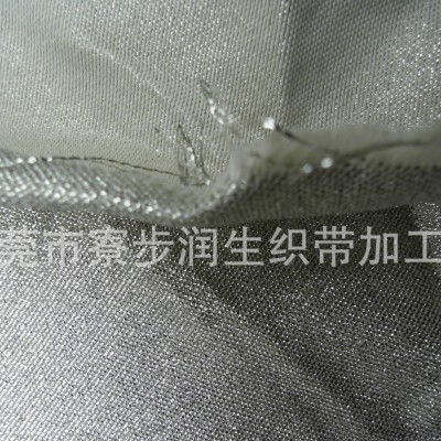 润生140mm超宽间金丝\银丝\彩金涤纶带
