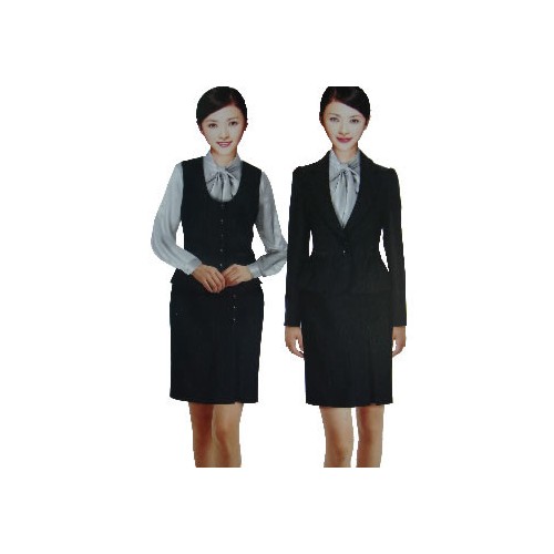 天津职业装、商务西服、酒店宾馆服装，前台礼仪门童服装加工定做。领带领花现货批发！图4
