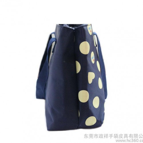 环保两隔层双拉链涤纶手提袋 女士收纳袋图2