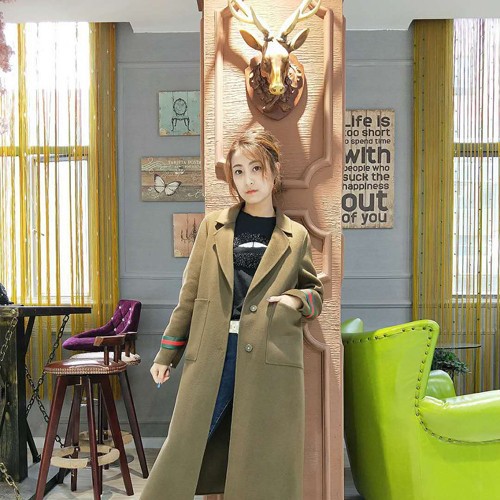 双面羊绒大衣名品女装折扣店 17年新款女装折扣服装清仓图3