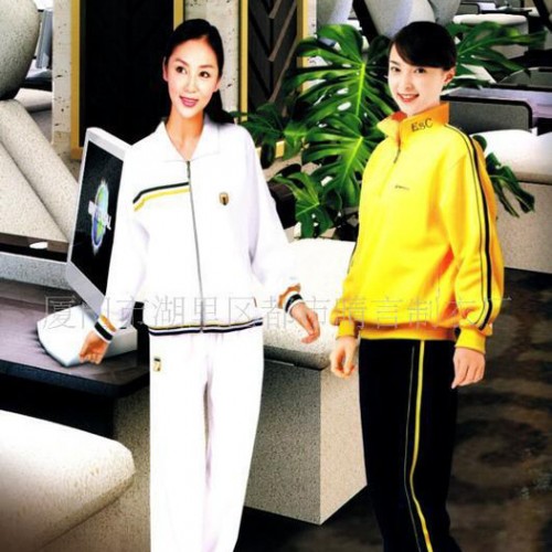 服装厂设计定做运动服 运动套装 男女四季运动服定做图1