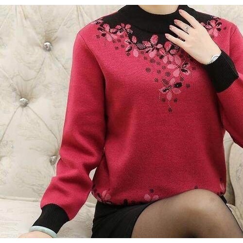 上海七浦路女装服装批发库存中老年女式毛衣清仓羊毛衫批发低价图4