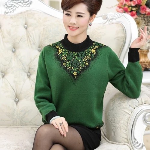 上海七浦路女装服装批发库存中老年女式毛衣清仓羊毛衫批发低价图5