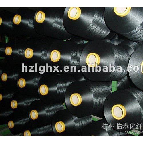 供应临港化纤100d/36f 黑色涤纶低弹丝dty图3