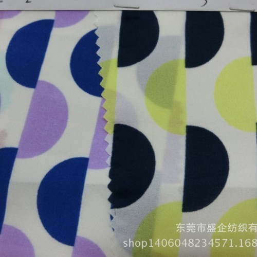 SQ065#  2014春夏新品清新服装印花涤纶面料雪纺布料图1