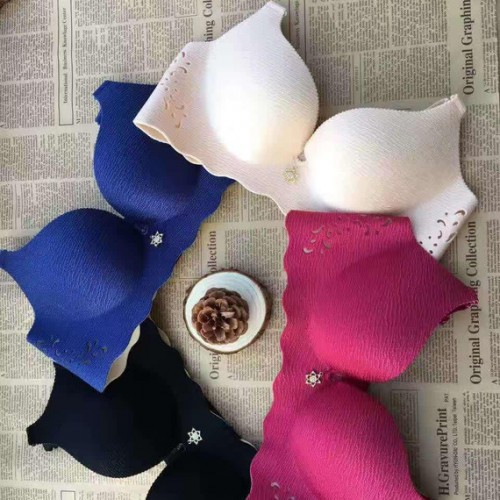 汕头文胸文胸哺乳内衣薄款大码文胸一片式性感无钢圈文胸图3