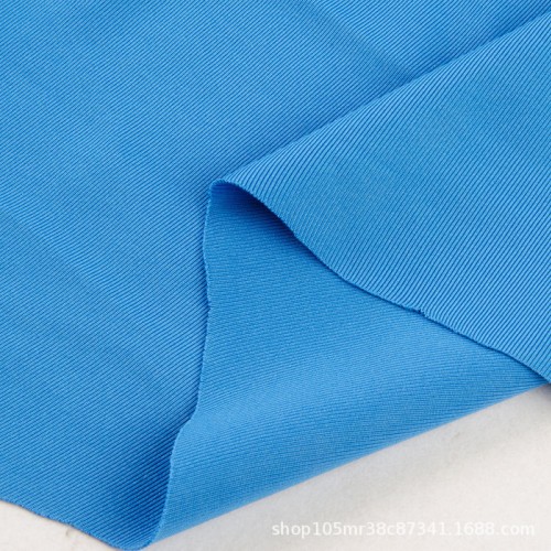**涤丝氨纶拉架健康布 运动服职业装夹克校服 南韩丝双面布图2