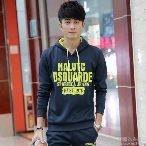 春秋潮男时尚新款2017运动休闲套装韩版运动服套装