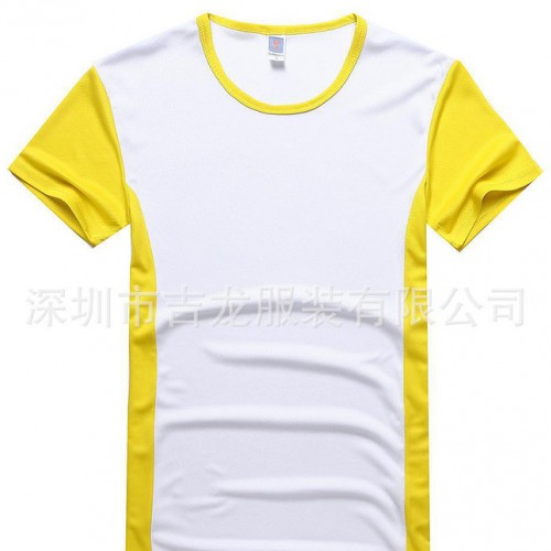 鸟眼速干运动款圆领适合作运动服活动服广告衫来图印花图2