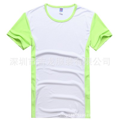 鸟眼速干运动款圆领适合作运动服活动服广告衫来图印花