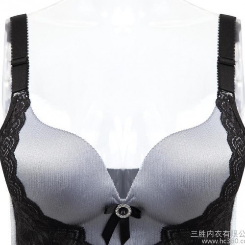 性感蕾丝深V聚拢胸罩nb无钢圈无痕女士舒适内衣文胸一件代发图3