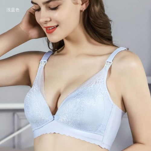 嫏之孕 无缝哺乳文胸**爆款孕妇上开扣无钢圈无痕内衣无缝奶罩哺乳文胸喂奶胸罩图5