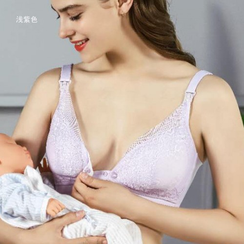 嫏之孕 无缝哺乳文胸**爆款孕妇上开扣无钢圈无痕内衣无缝奶罩哺乳文胸喂奶胸罩图2