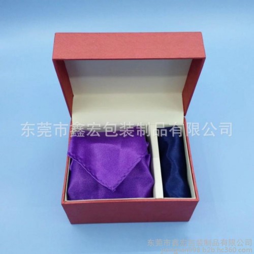东莞厂家供应 鑫宏包装领带盒 服饰袖扣盒 西服汗巾盒子批发定制图3