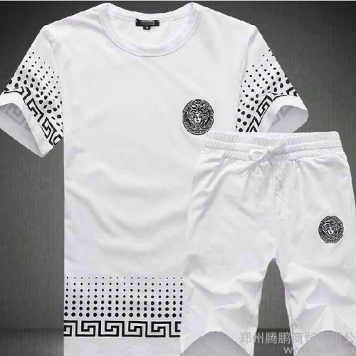 2015夏季短裤男短袖休闲运动新款运动服纯棉男士运动套装潮图1