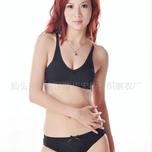 原单文胸 吸汗全棉内衣  薄棉透气 2003文胸批发图1
