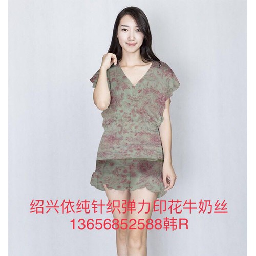 依纯20190118 牛奶丝居家服运动服瑜伽服睡衣内衣围巾面料图2