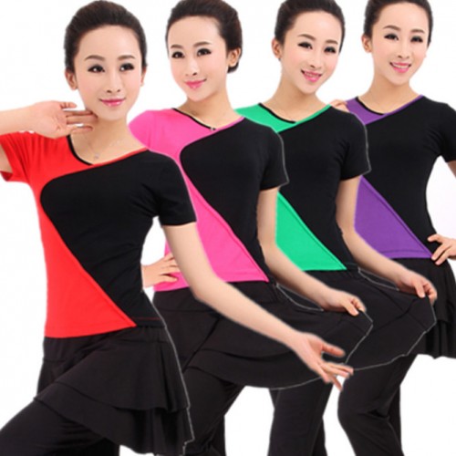 供应圣地演出服装广场舞服装拉丁舞服装学校活动演出服运动服图2