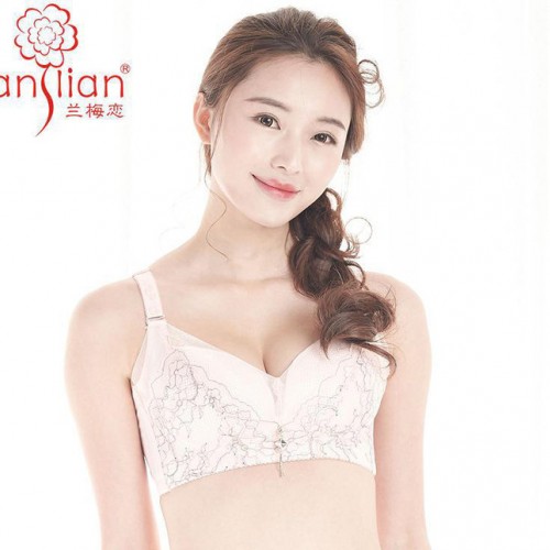 春夏薄款薄杯大码三明治文胸 蕾丝性感无钢圈女性内衣直销图2