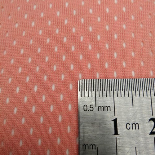 75D低弹洞洞网眼布 冲锋衣运动服 球衣服透气校服网布现货批发图5