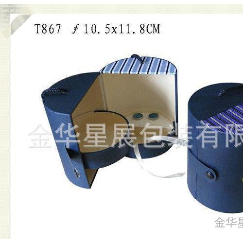 直销专业定做 礼品包装盒特种纸纸盒P1633手提开窗领带盒图2