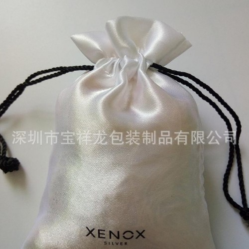 深圳色丁布袋销售 色丁首饰布袋 化妆品拉绳布袋 色丁袋图1