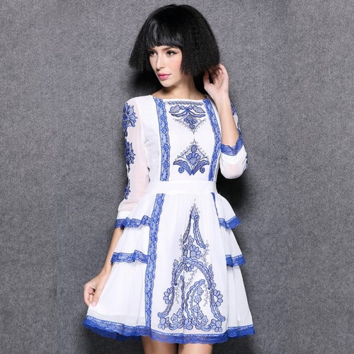 供应Inpluslady品牌雪纺连衣裙图1