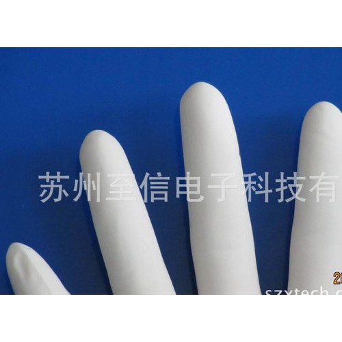 9寸净化白色**手套，一次性保护手套图3