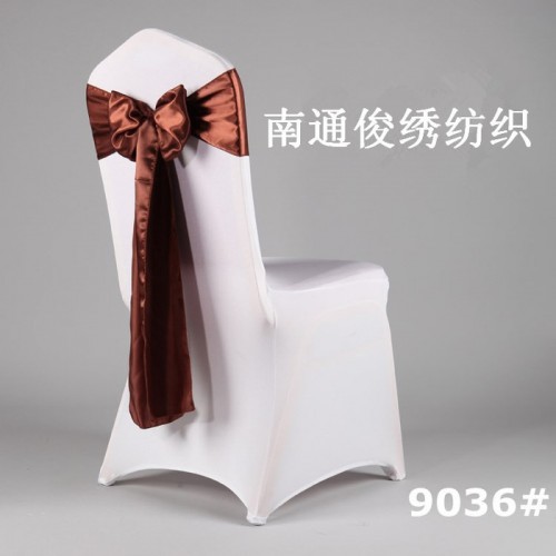 厂家**品质婚庆必备色丁免系飘带批发加工定做椅背花装饰缎带图3
