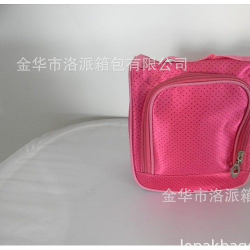 艾途AITU箱包生产加工花瑶色丁韩国绒手提多口袋化妆包图3