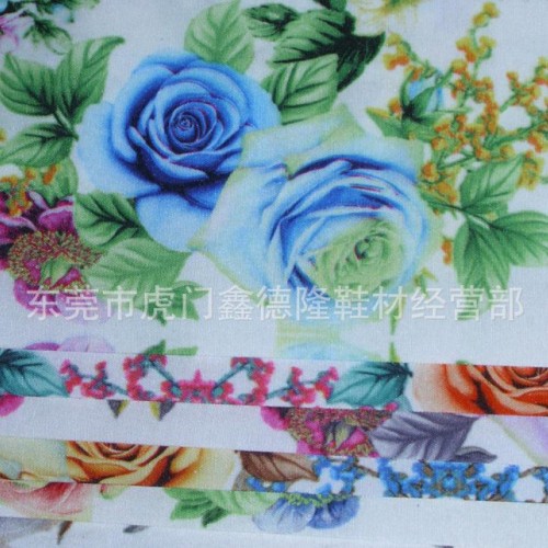 GB4020 时尚色丁布印花面料夏秋季裙布料服装面料图2