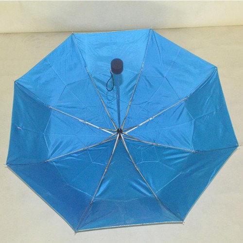 雨伞 23寸3折叠手开色丁布创意广告雨伞